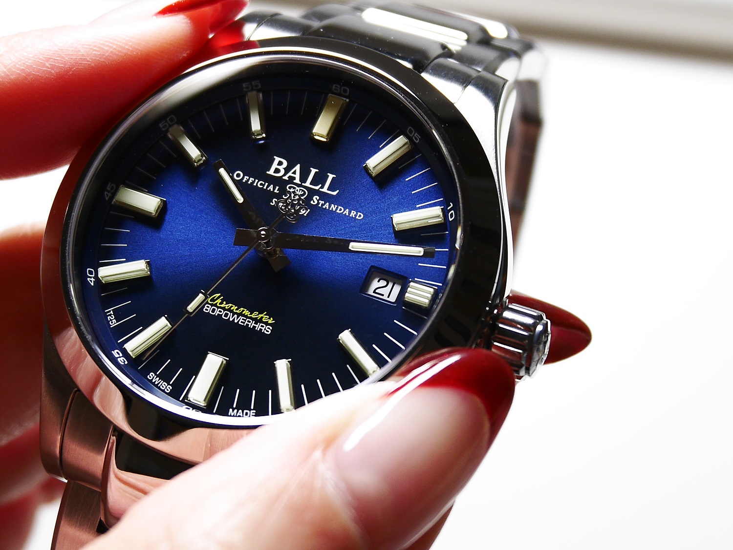 ボールウォッチ BALL Watch エンジニア M マーベライト 腕-silversky